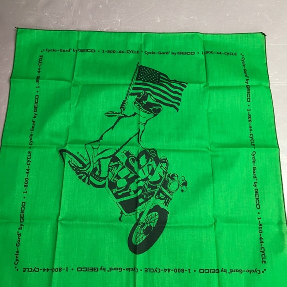 GEICO Green Motorcycle Bandana